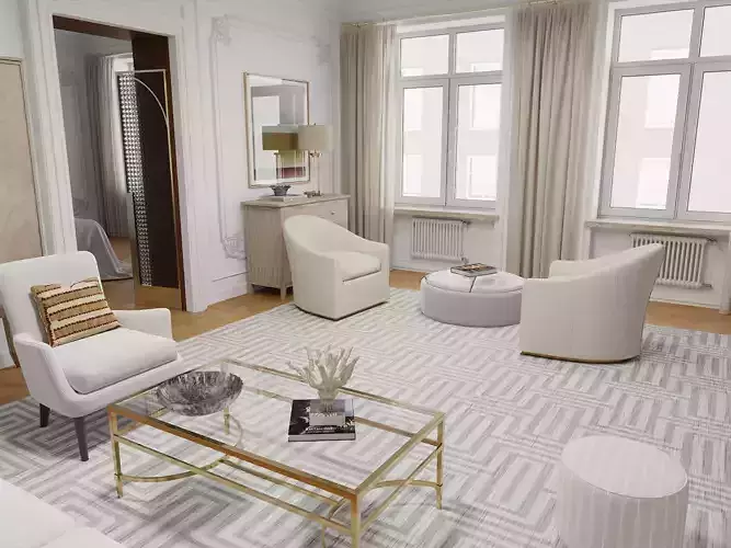 Modern Classic Living and Bedroom Set