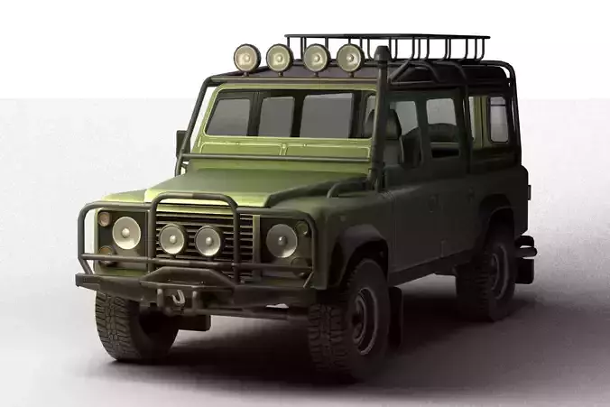 Classic Off-Road Utility Vehicle Vintage British Off-Roader