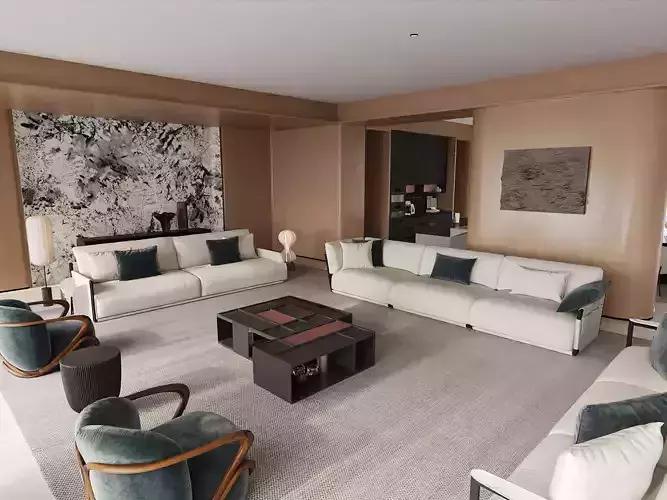 Modern Minimalist Kitchen Dining Space