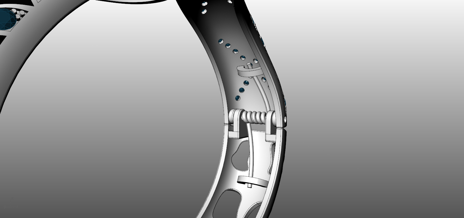 Bracelet Snake 3D print model_8