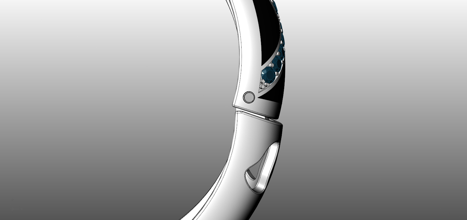 Bracelet Snake 3D print model_4