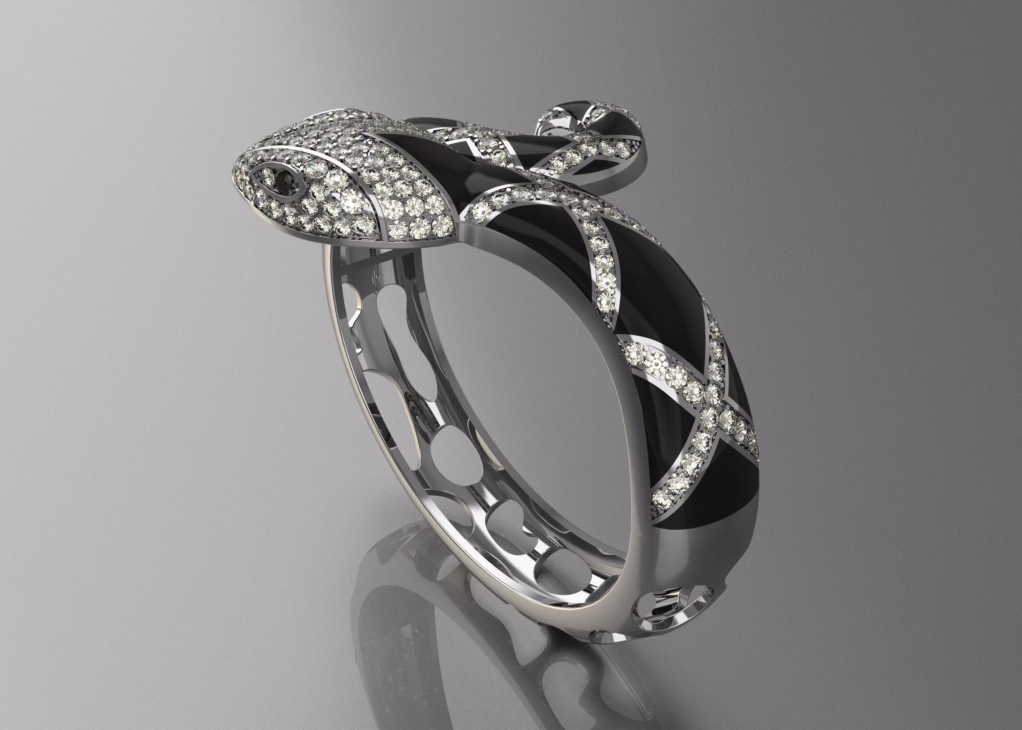 Bracelet Snake 3D print model_0