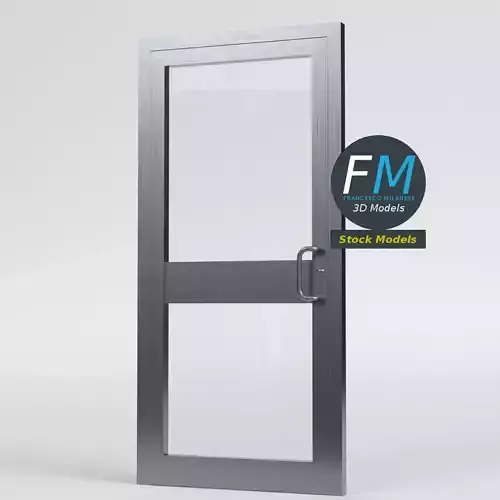 Storefront glass swing door