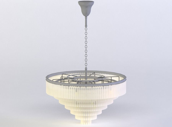 RH ODEON FRINGE CHANDELIER 3D MODEL Low-poly 3D model