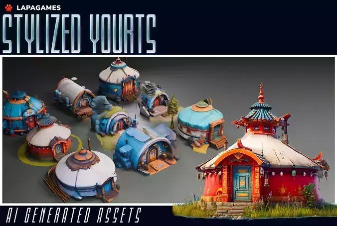 Stylized Yurts