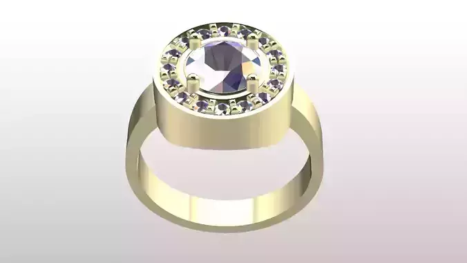 Classic Halo Ring Jewelry File Item 38