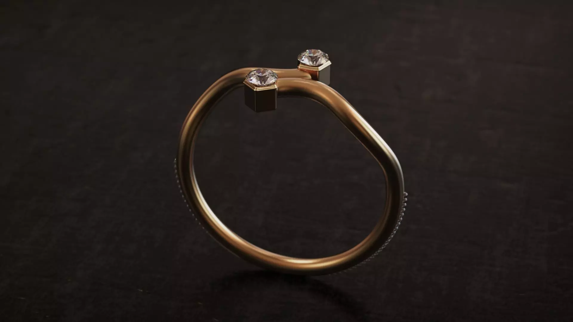 Rings Gold woman figure medal stl 3D print model