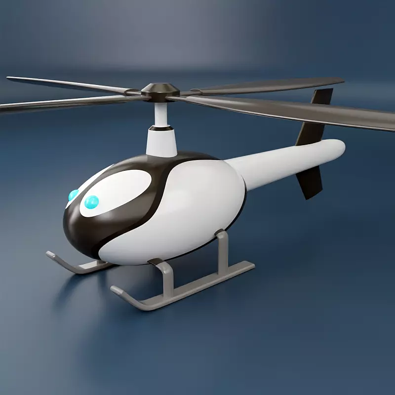 3d printable helicopter toy 3D print model