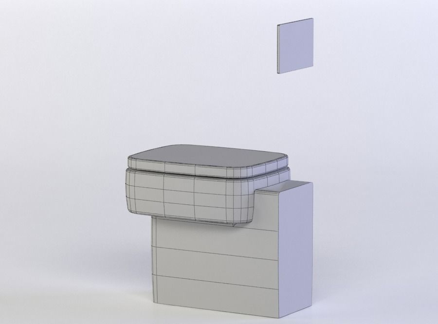 NEWSON WC'S AND BIDETS 3D MODEL Low-poly 3D model_4