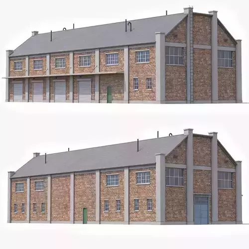 Industrial Building 29 PBR Low-poly 3D model