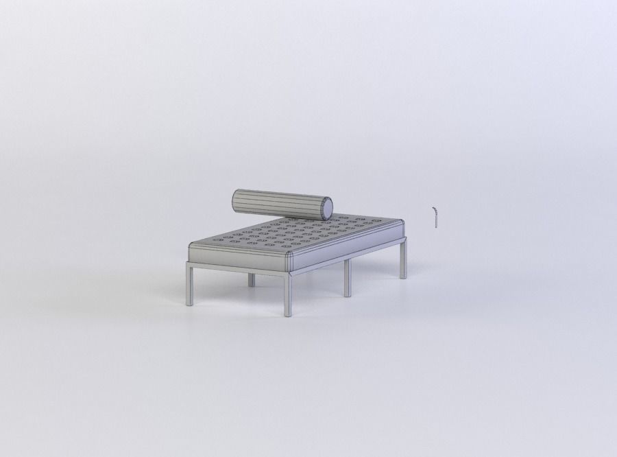 COLOGNE STUDIO BED 3D MODEL Low-poly 3D model_4