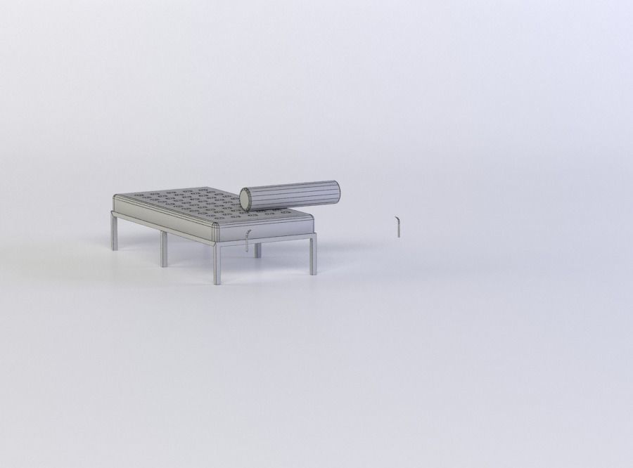 COLOGNE STUDIO BED 3D MODEL Low-poly 3D model_5