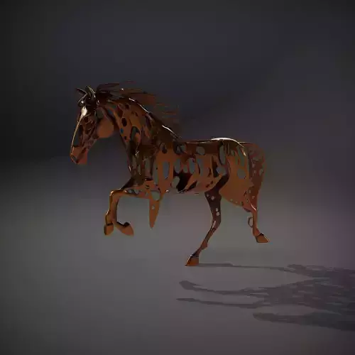 Bronze Filigree Horse model pack