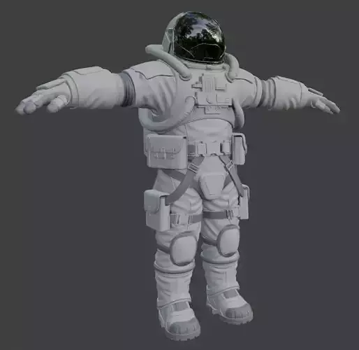 Astronaut Spacesuit 3D Model PBR
