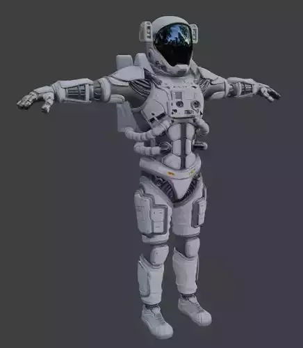 Astronaut Spacesuit 3D Model