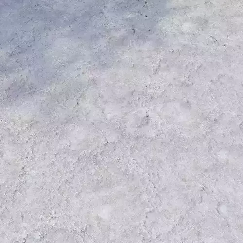 Salty shore by the lake