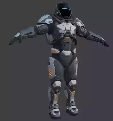 Astronaut Spacesuit 3D Model