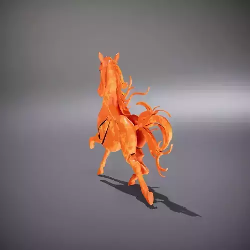 Rustic Stallion Sculpture model pack