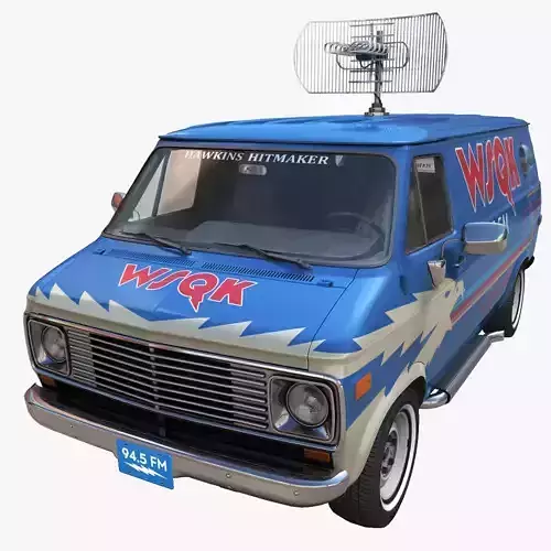 Stranger Things WSQK radio station van