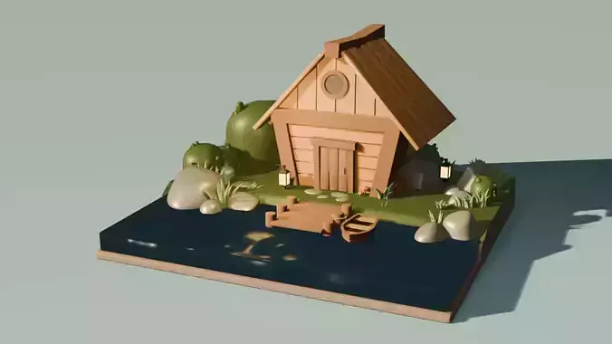 cozy house 3D model