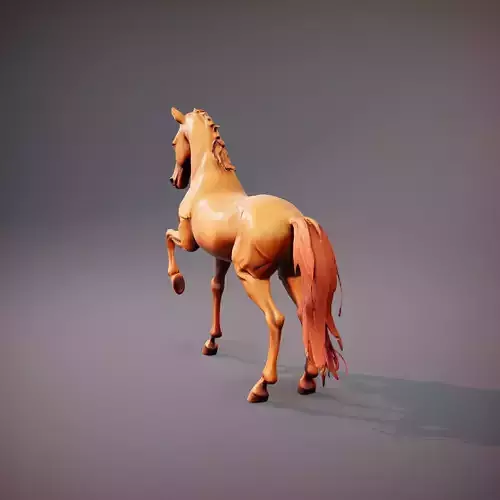 Majestic Bronze Stallion model pack