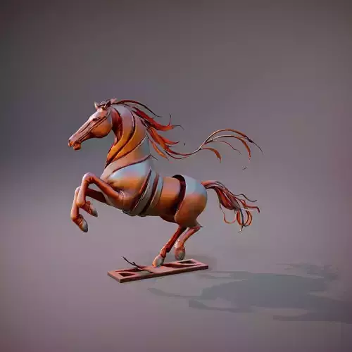 Rustic Bronze Horse model pack