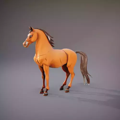Golden Stallion Sculpture model pack