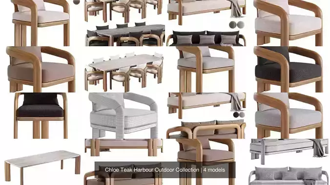 Chloe Teak Harbour Outdoor Collection