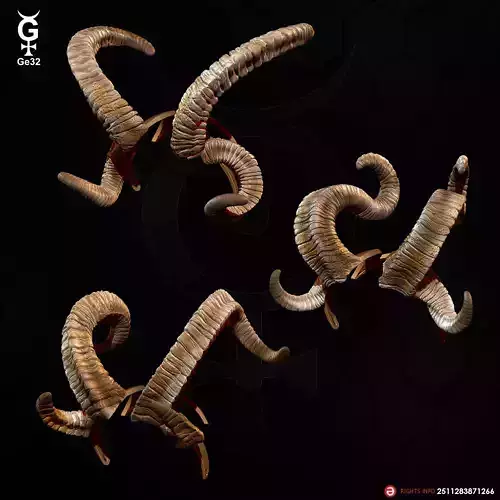 KRAMPUS CAT HEADBAND - HORNS x3