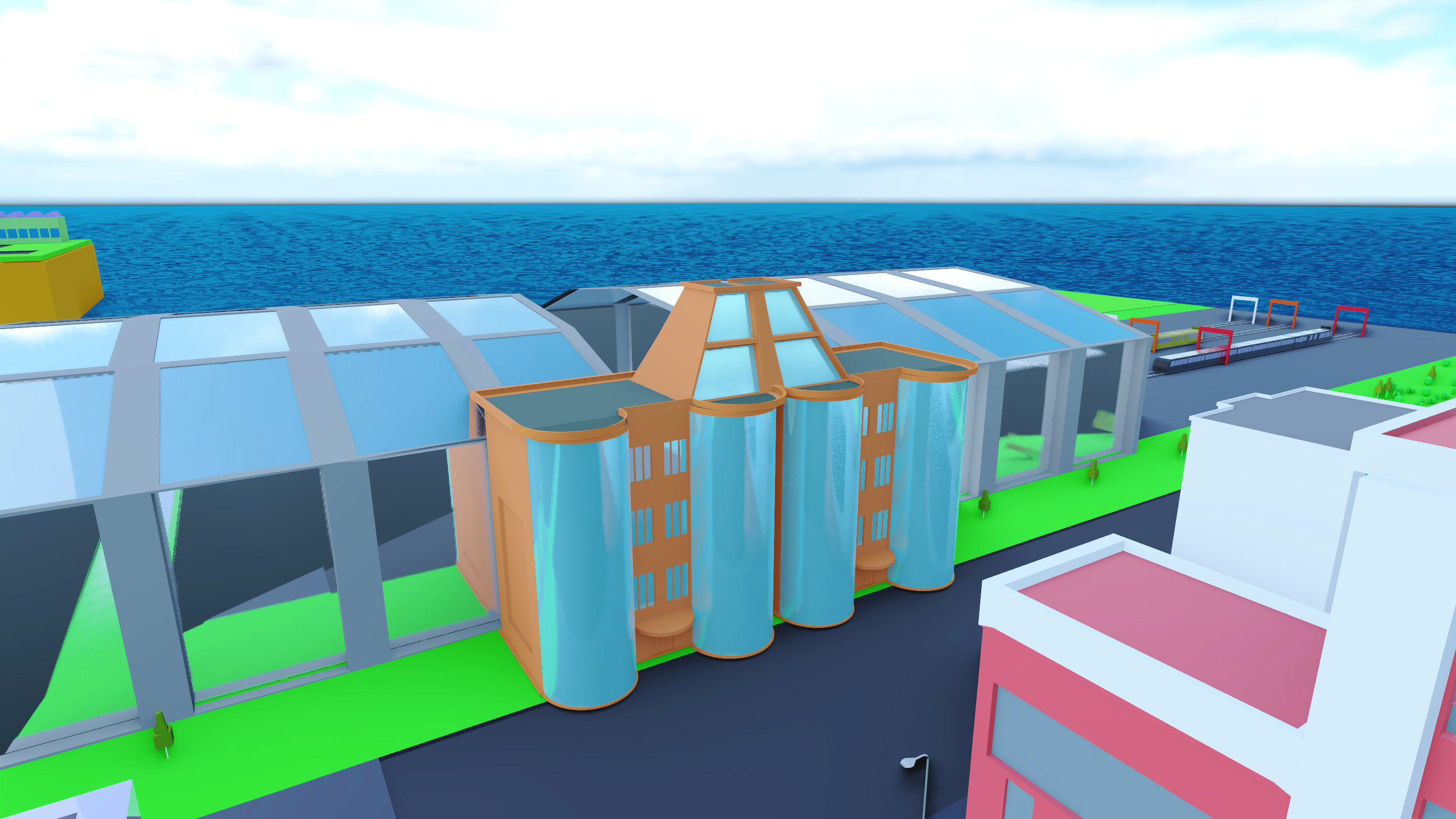 Low-Poly City big game Low-poly 3D model_15