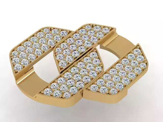 Diamond studded Link Bracelet