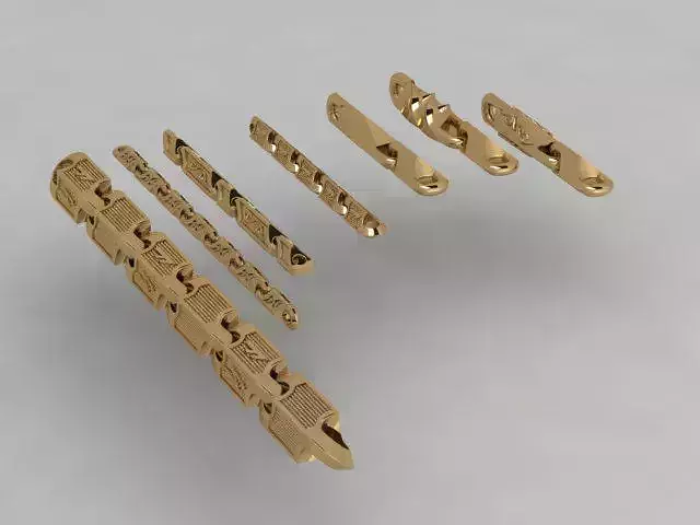 Mechanical Style Gold Bracelet for 