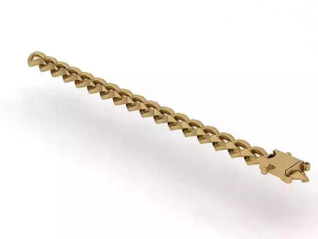 Unique Stepped Link Bracelet for Men