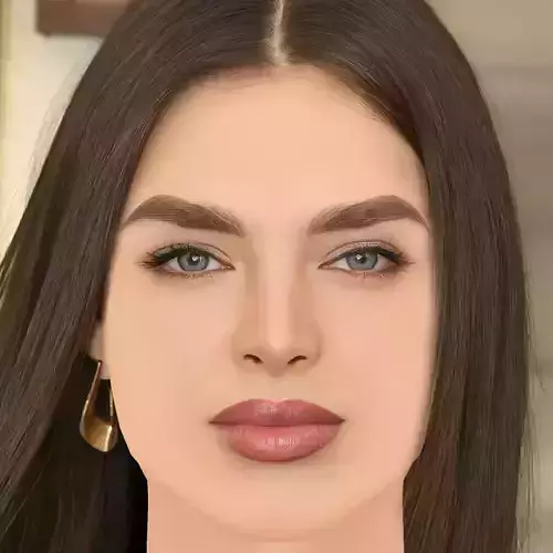 Nadia Ferreira Head - No Hair - Low poly head for game