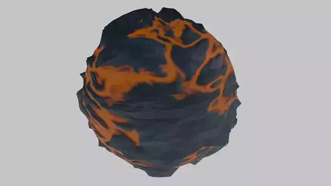 Molten Rock and Lava PBR Texture