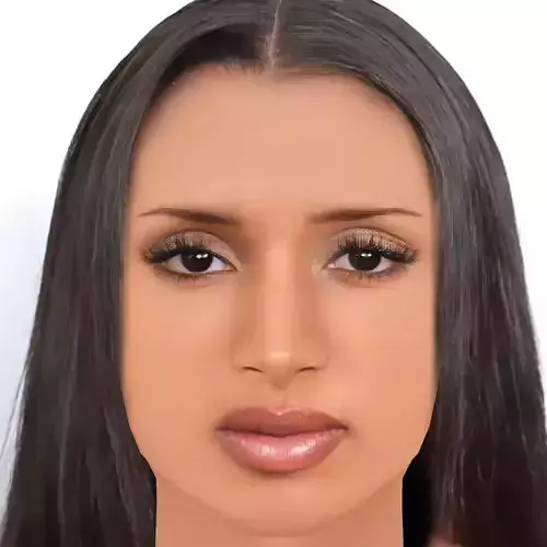 Naomi Sharon Head - No Hair - Low poly head for game