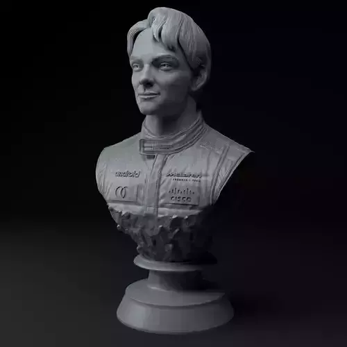 Oscar Piastri F1 Premium 3D Bust STL