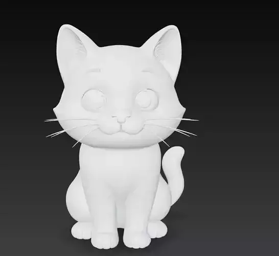 Cute Cat - Stylized Kitten Character 3D Model
