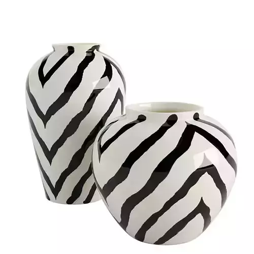 Rounded and Tall Stoneware Vase