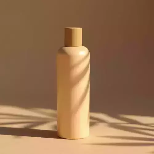 Minimalist Cosmetic Bottle Packaging Product Visualization 