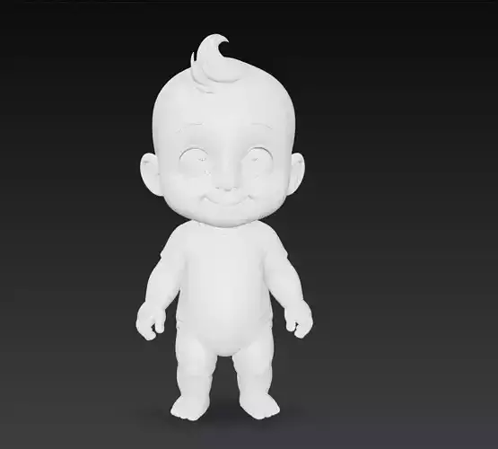 Cute Baby - Stylized Infant Character 3D Model