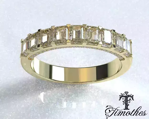 Timothes Diamond Ring 3D JewelryModel Printable 3D FR13