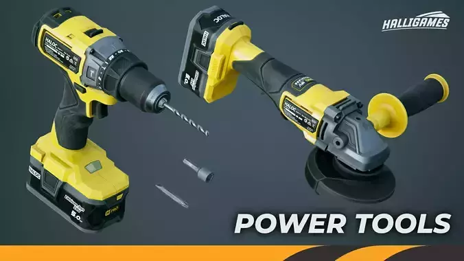 Power Tools Pack Low-poly 3D model