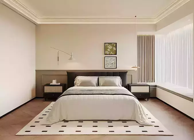 Warm Modern Bedroom