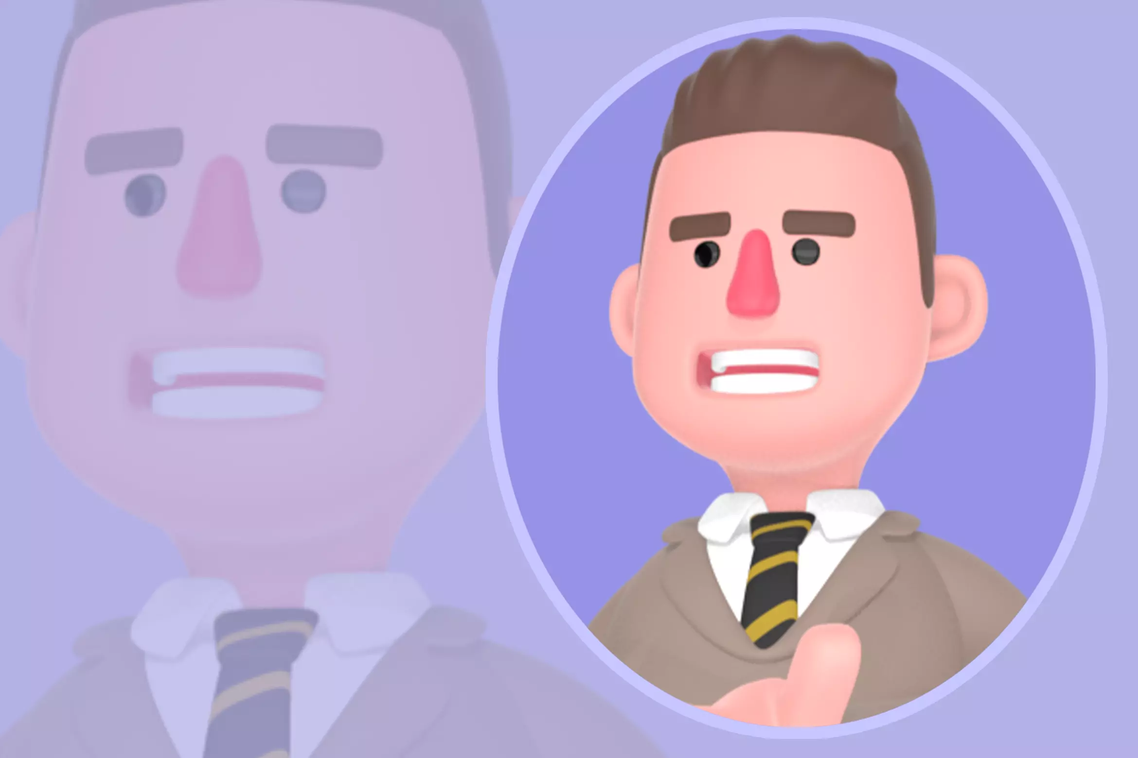 Stylized 3D Male Lawyer - Trophy Winner Pose 3D model