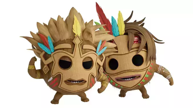 Coco Macho and Boy Rigged