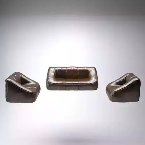 Leather Living Room Furniture Set