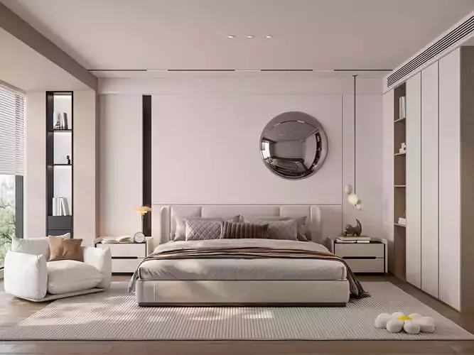 Soft Minimal Modern Bedroom