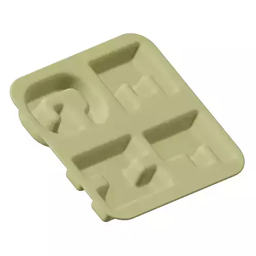 Plastic Exquisite Alphabetical Plate