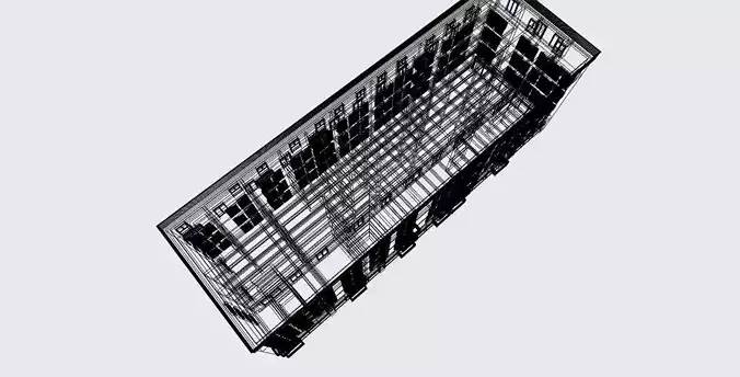 Modern Residential and Commercial Building  3D model 4